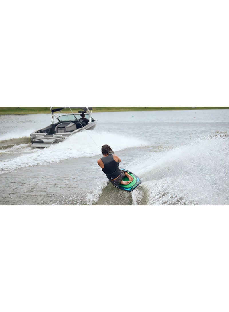 RADAR - Magic Carpet Kneeboard - Teal / Fluorescent Green - Image 2